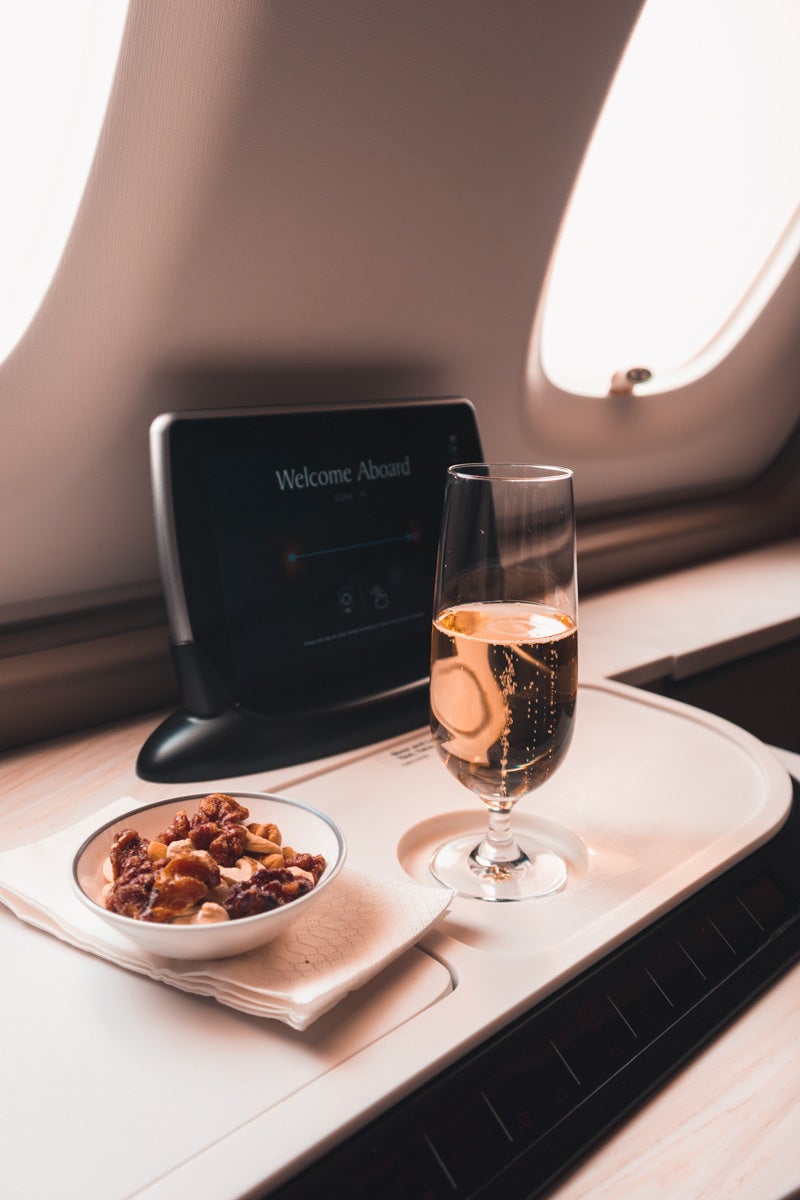 Singapore Airlines new A380 First Suite Champagne