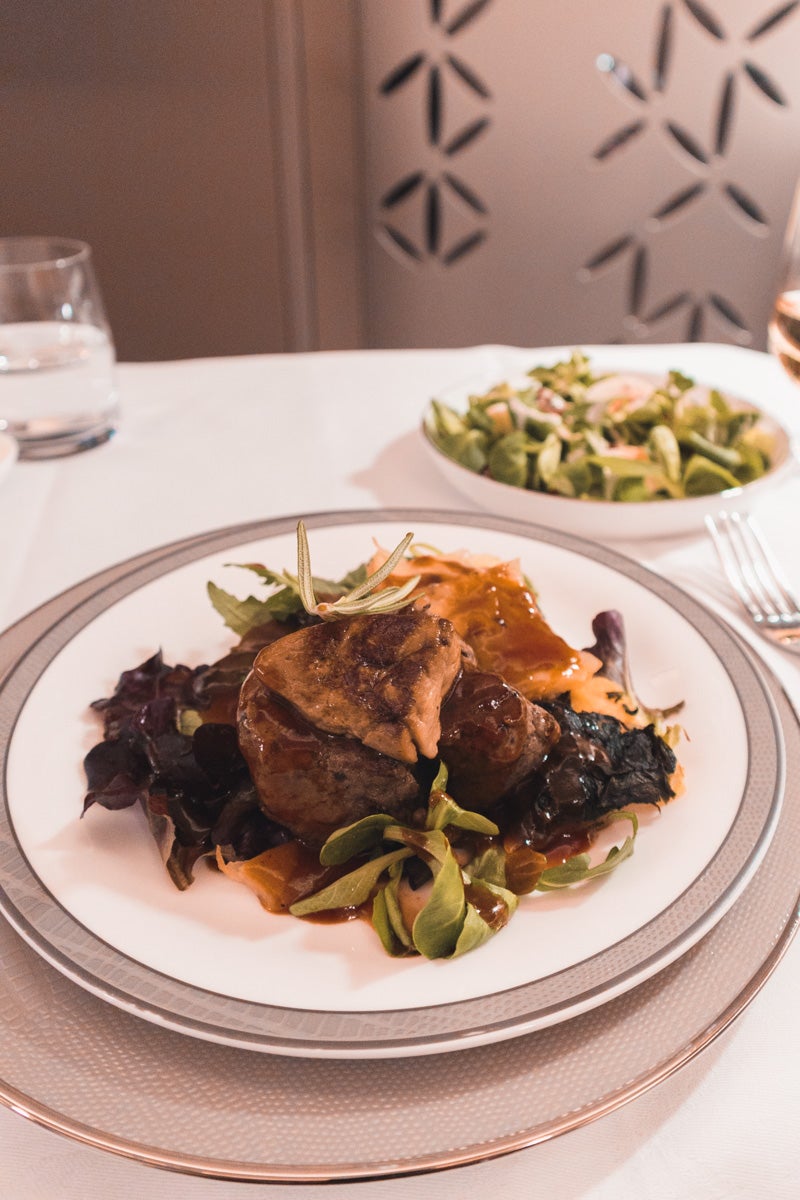 Singapore Airlines New First Class Suites Steak