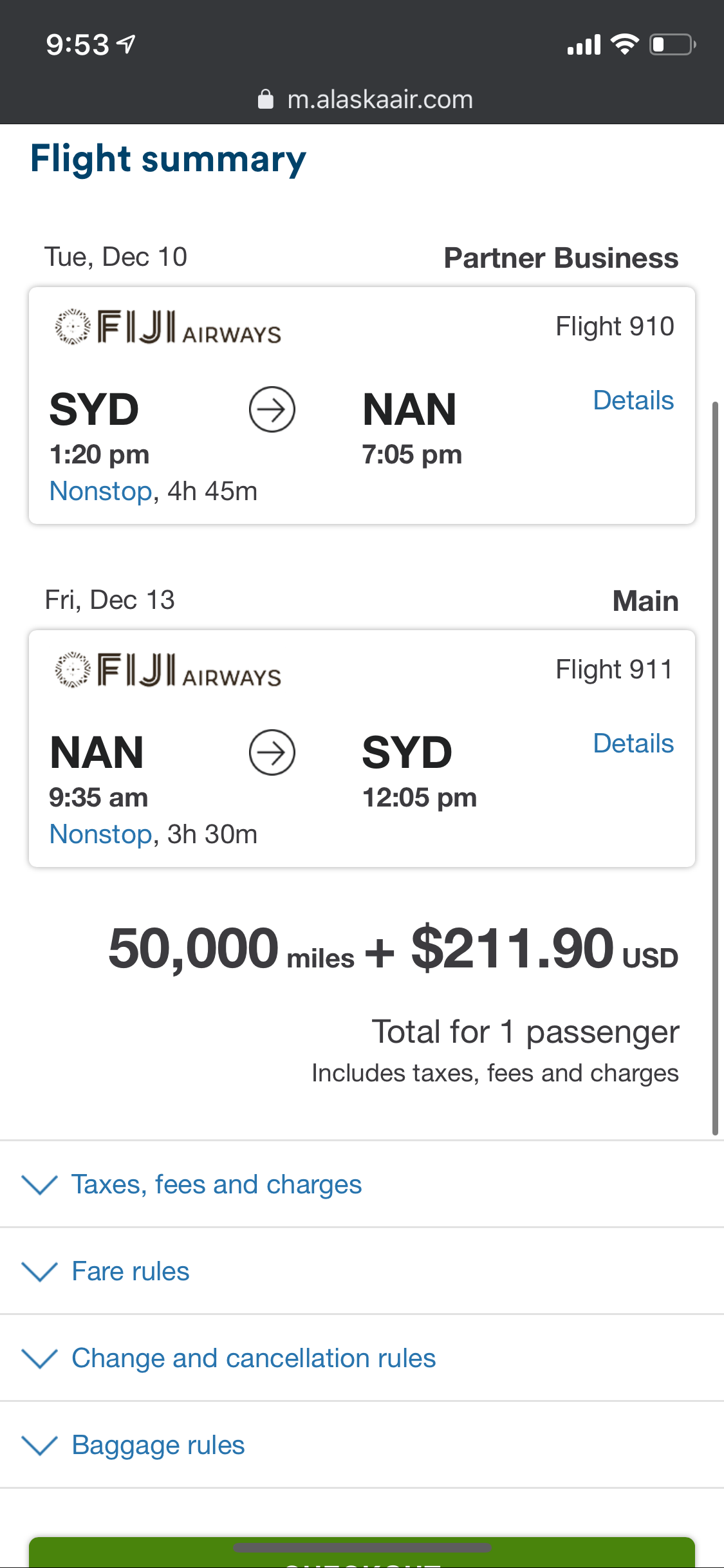 Alaska Miles Booking