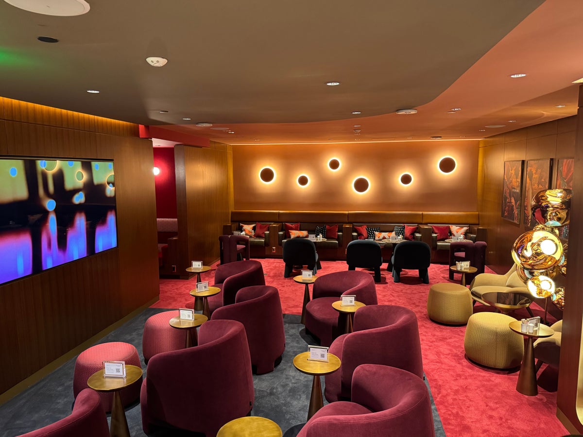 Virgin Atlantic Clubhouse LAX ruby room